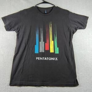 Pentatonix Mens L Black Tour 2018 Graphic Shirt Band Concert Tee